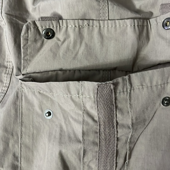 Orange kiss essentials CARGO pants small polyester cotton taupe pockets elastic - Picture 12 of 12